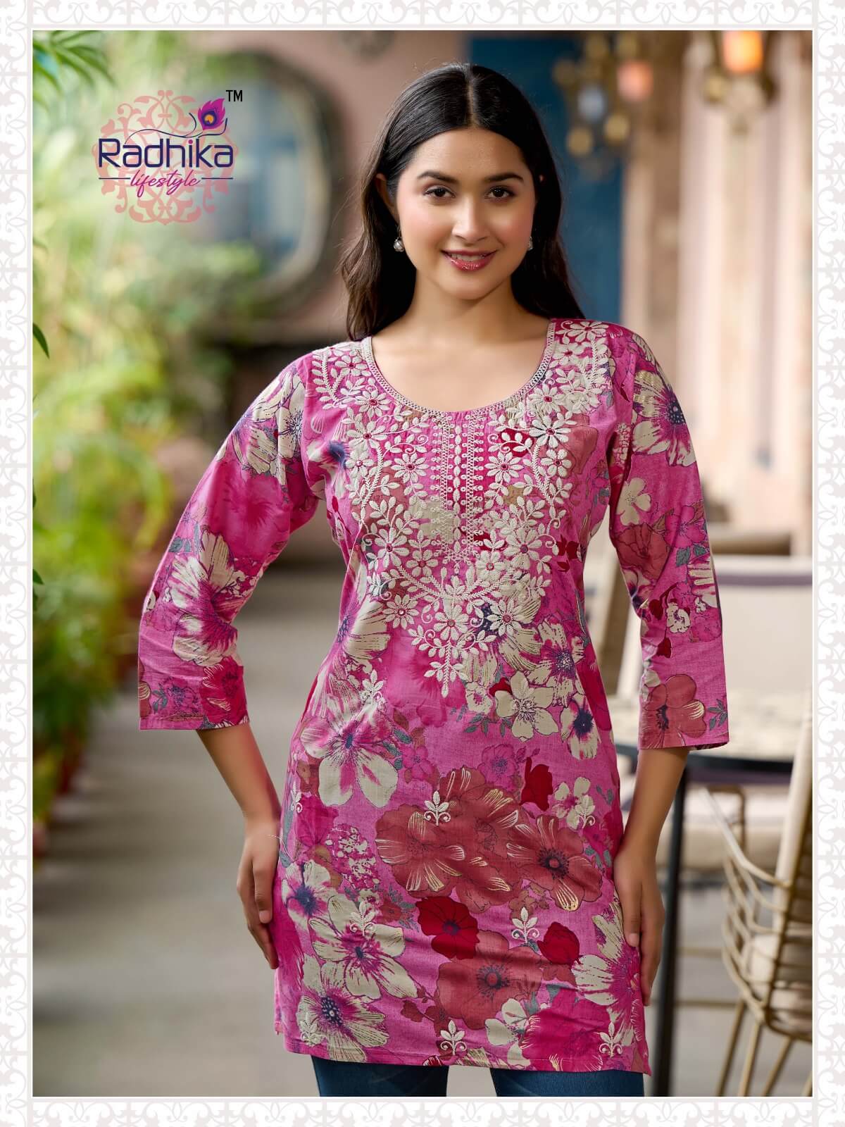 Radhika Lifestyle Summer Shine Vol 2 Cotton Kurtis Catalog collection 16