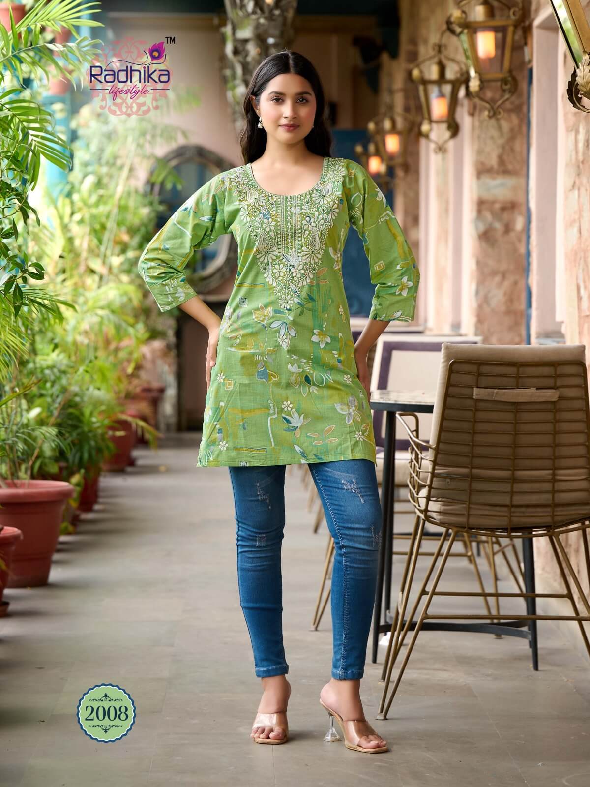 Radhika Lifestyle Summer Shine Vol 2 Cotton Kurtis Catalog collection 12