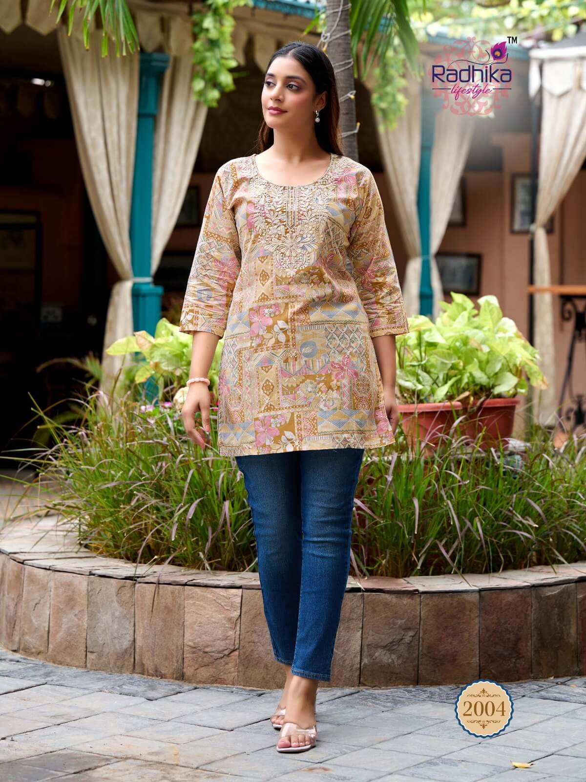 Radhika Lifestyle Summer Shine Vol 2 Cotton Kurtis Catalog collection 17