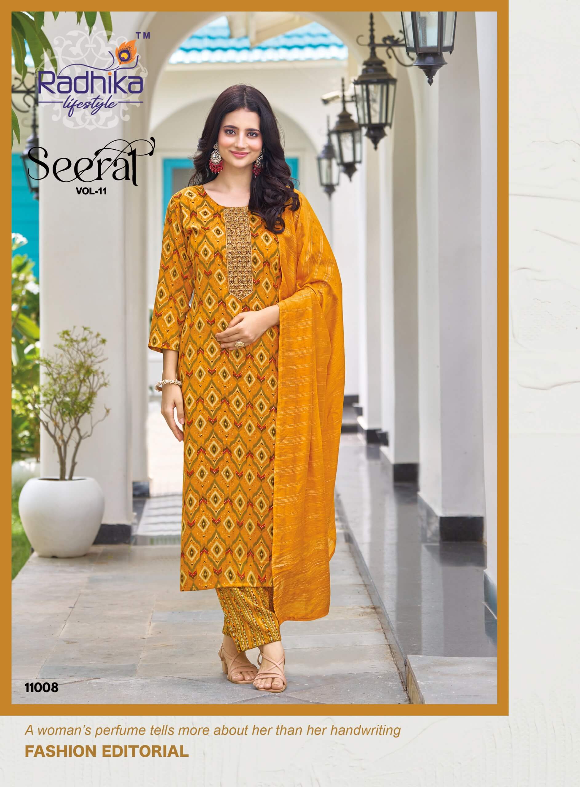 Radhika Lifestyle Seerat 11 Printed Salwar Kameez Catalog collection 10