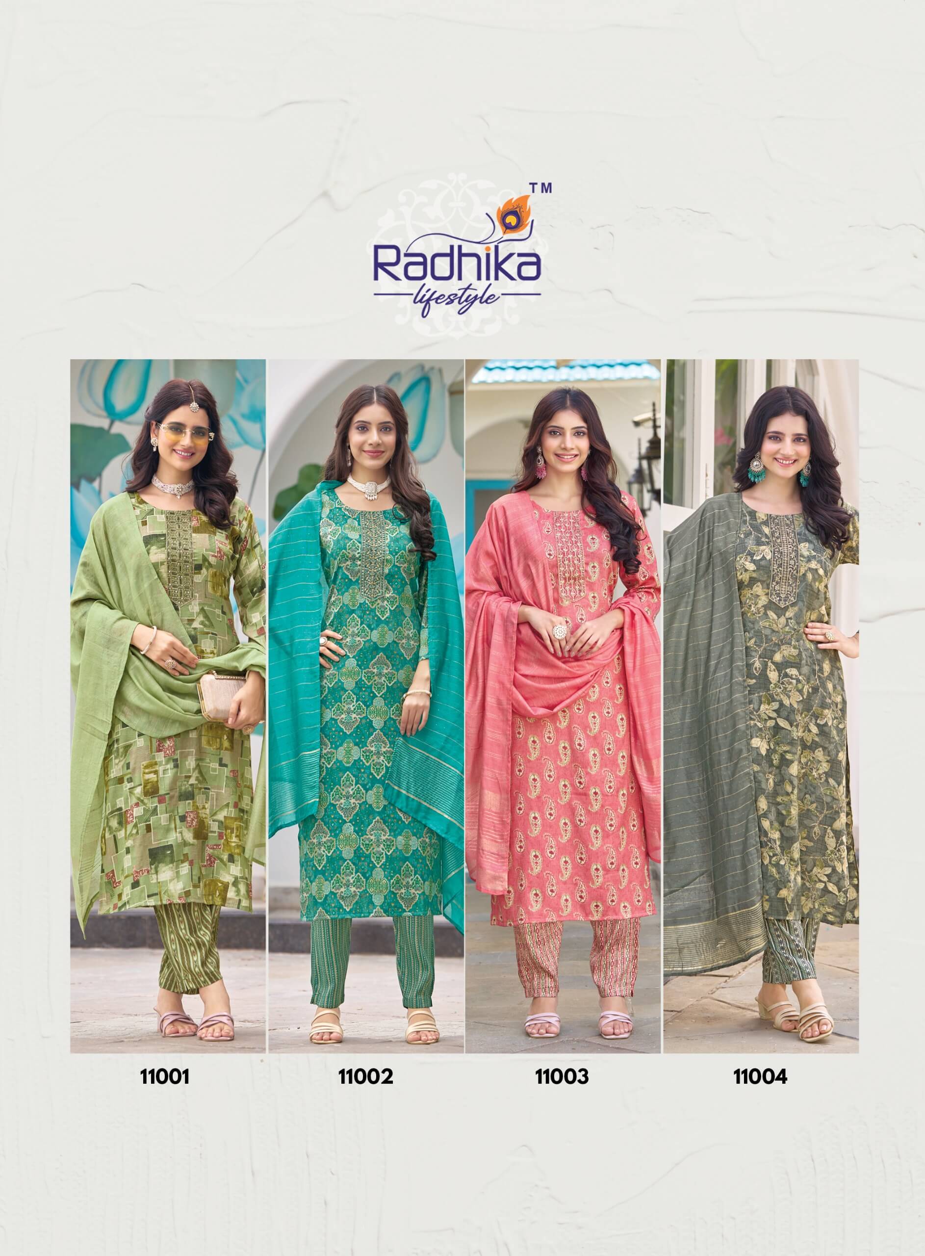Radhika Lifestyle Seerat 11 Printed Salwar Kameez Catalog collection 9