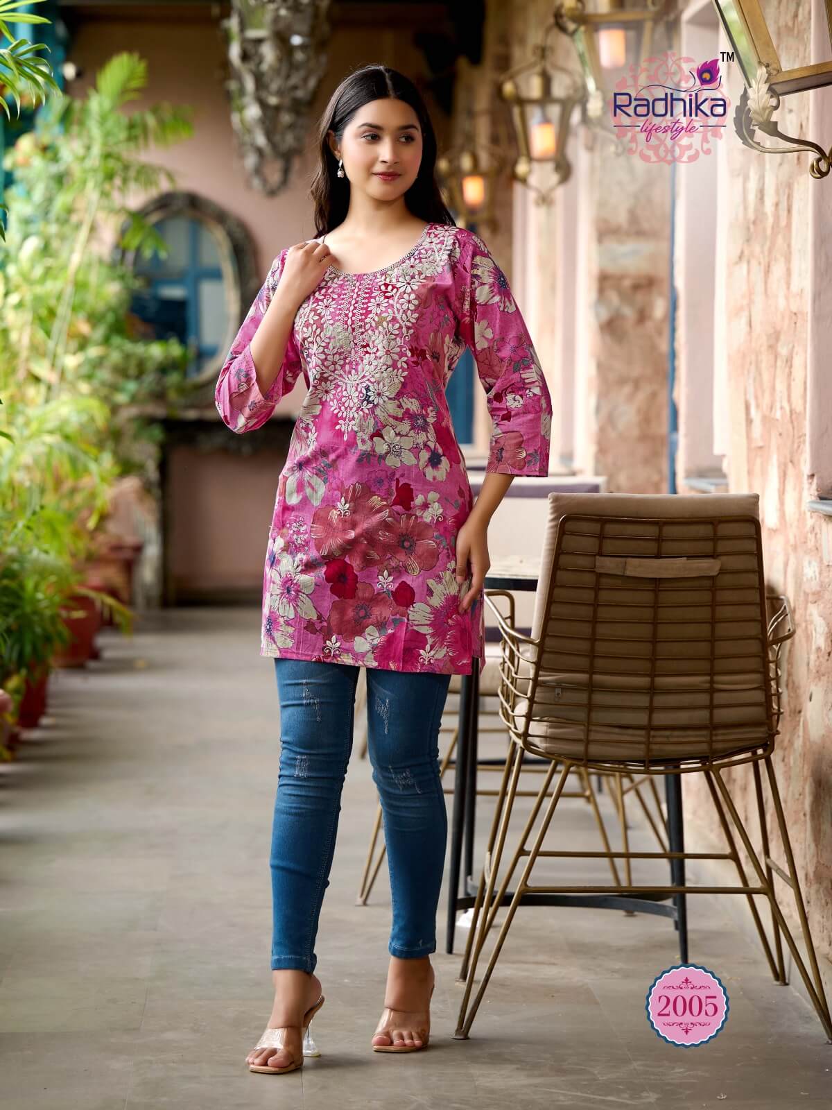 Radhika Lifestyle Summer Shine Vol 2 Cotton Kurtis Catalog collection 15