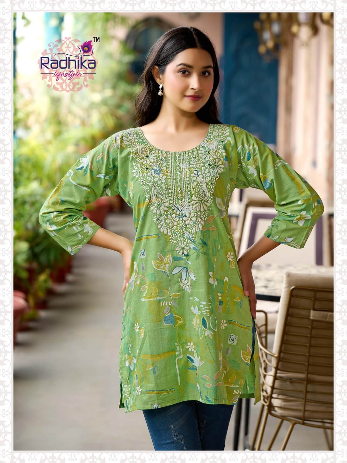 Radhika Lifestyle Summer Shine Vol 2 Cotton Kurtis Catalog collection 11