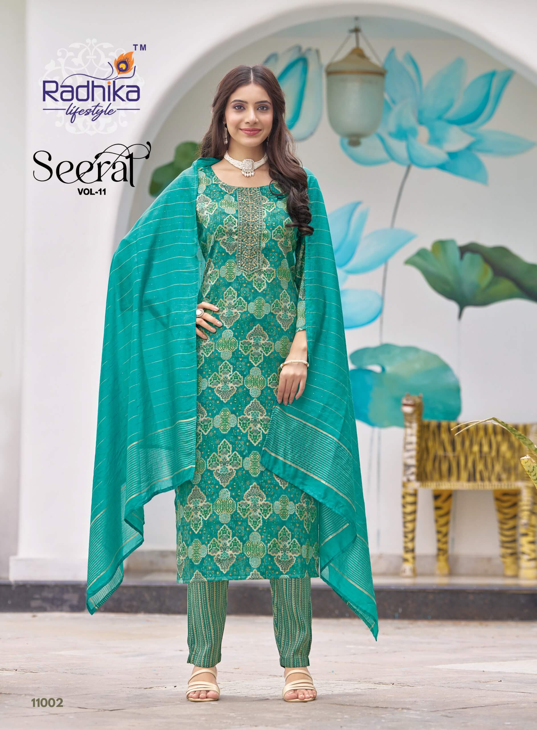 Radhika Lifestyle Seerat 11 Printed Salwar Kameez Catalog collection 2