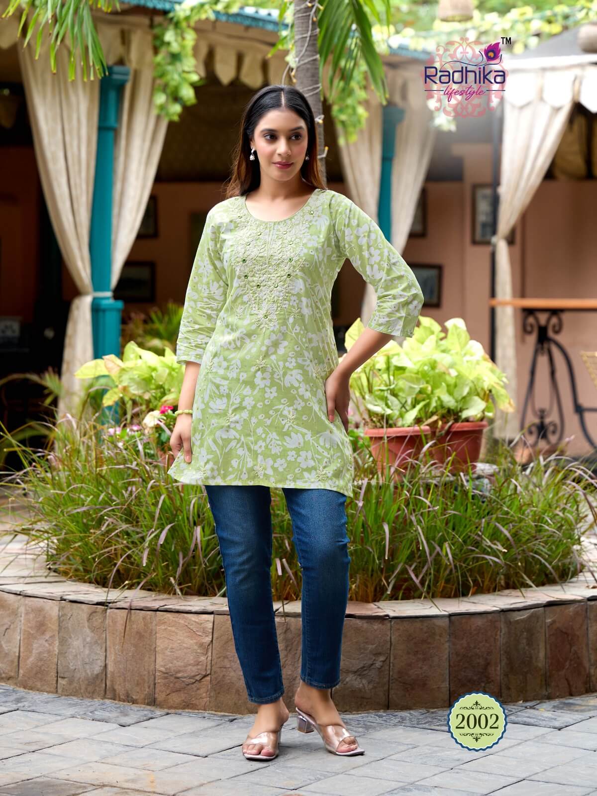 Radhika Lifestyle Summer Shine Vol 2 Cotton Kurtis Catalog collection 10