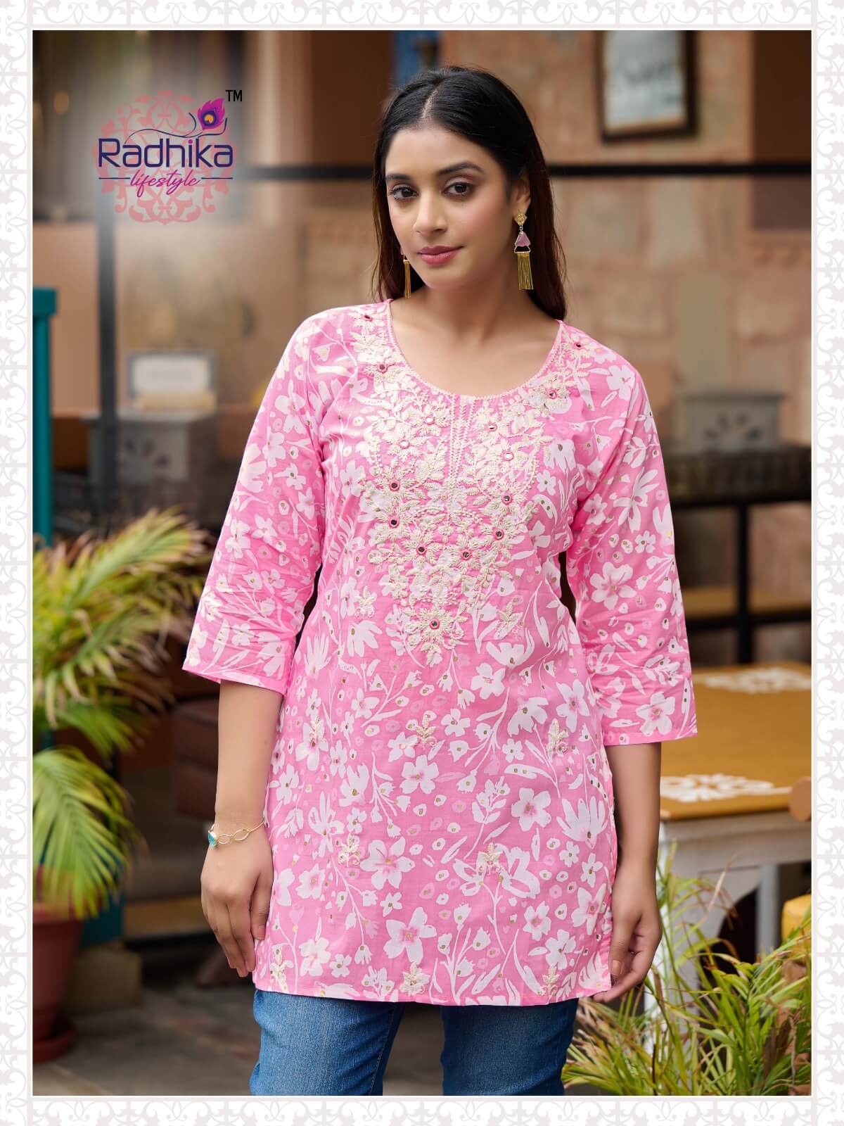 Radhika Lifestyle Summer Shine Vol 2 Cotton Kurtis Catalog collection 13