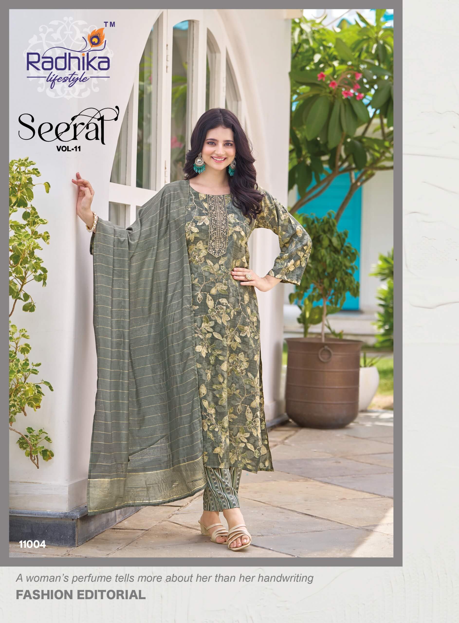 Radhika Lifestyle Seerat 11 Printed Salwar Kameez Catalog collection 11