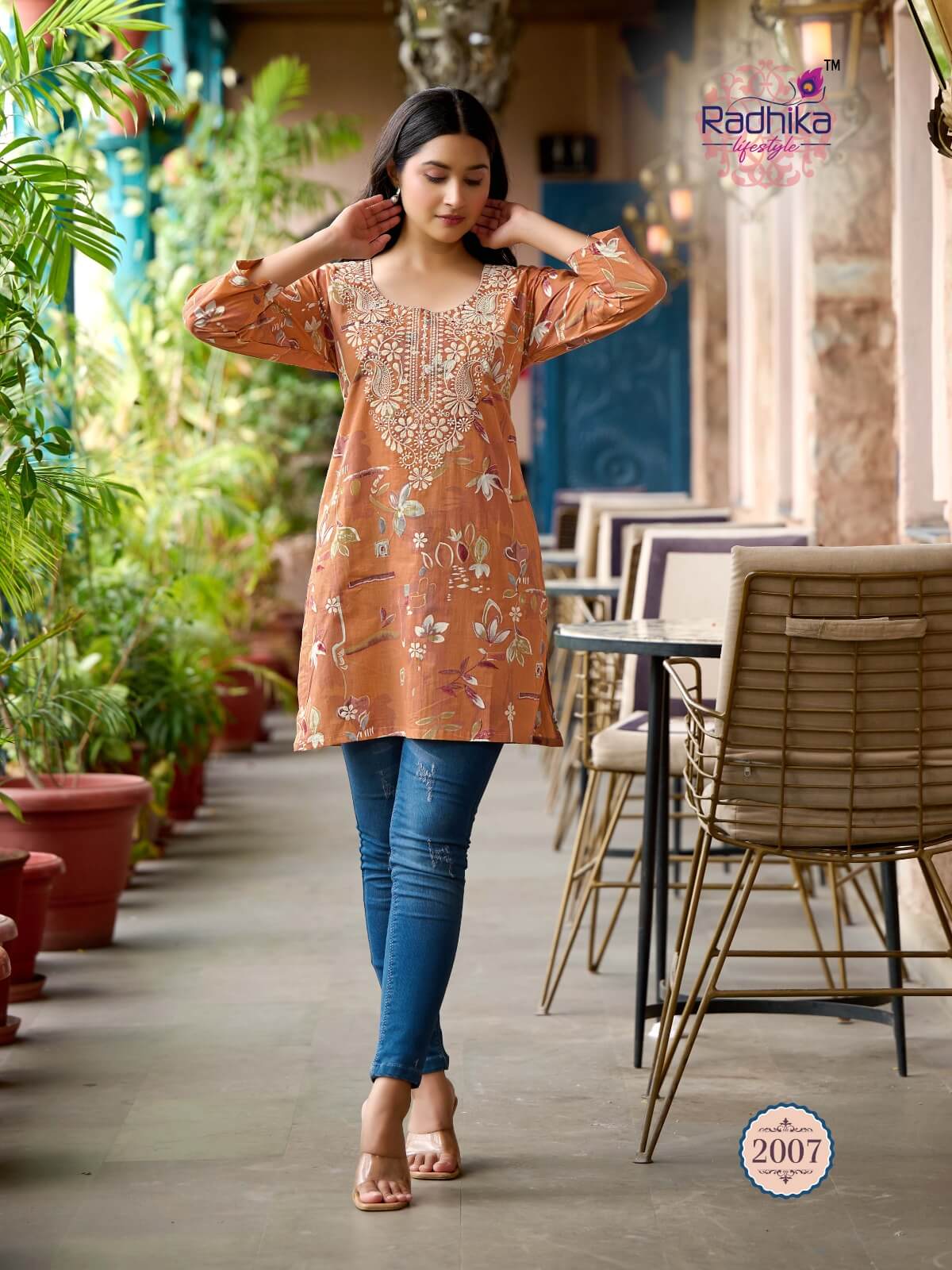 Radhika Lifestyle Summer Shine Vol 2 Cotton Kurtis Catalog collection 4