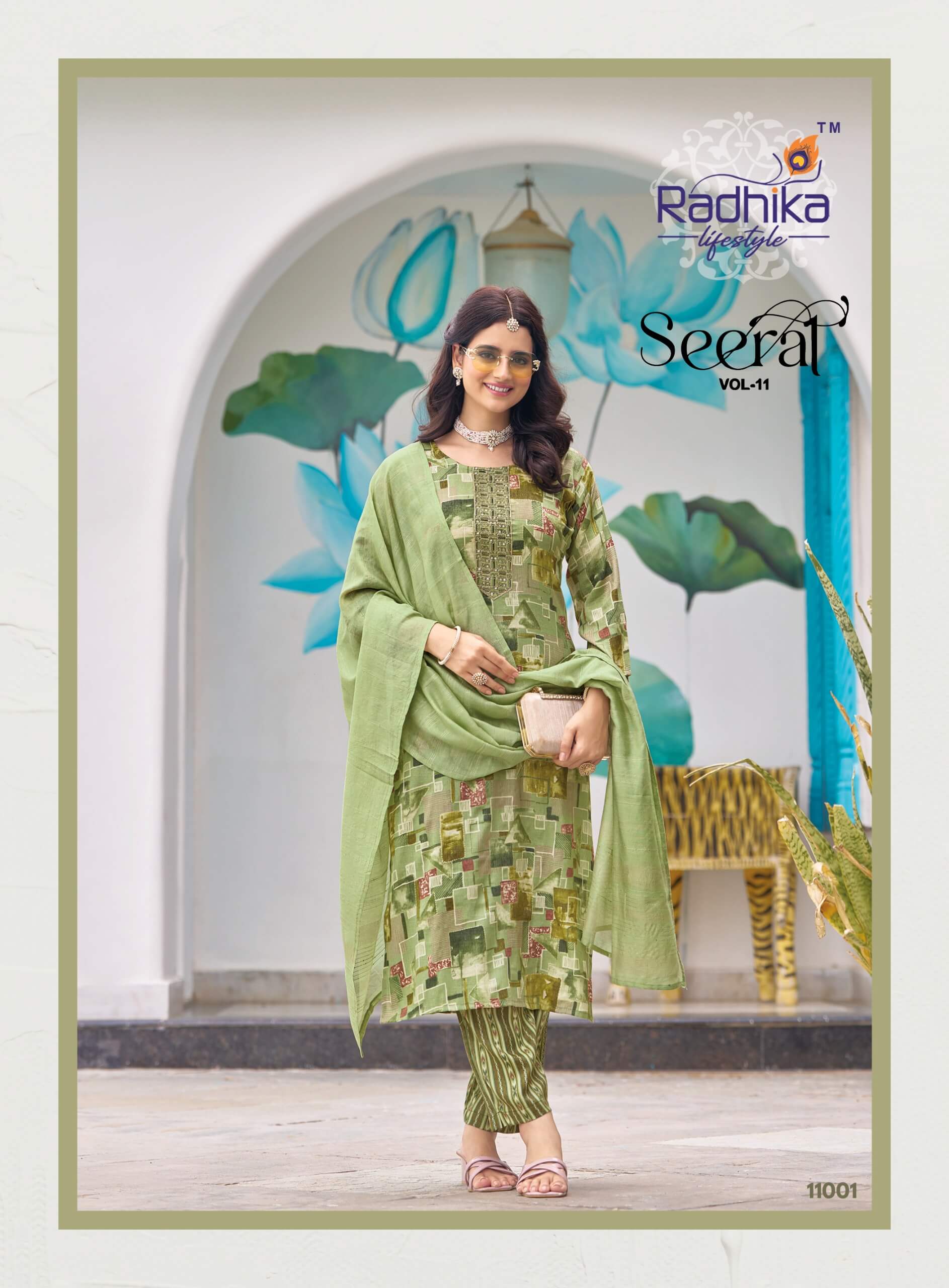 Radhika Lifestyle Seerat 11 Printed Salwar Kameez Catalog collection 14