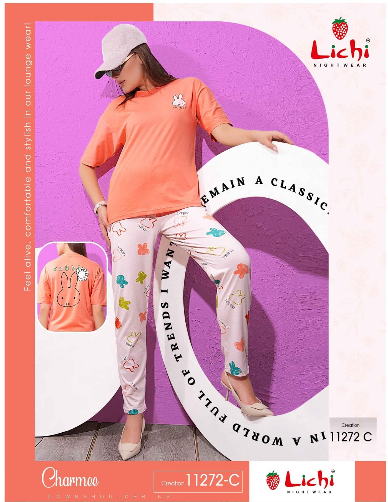 Lichi Charmee Down Shoulder Night Dress Catalog collection 5