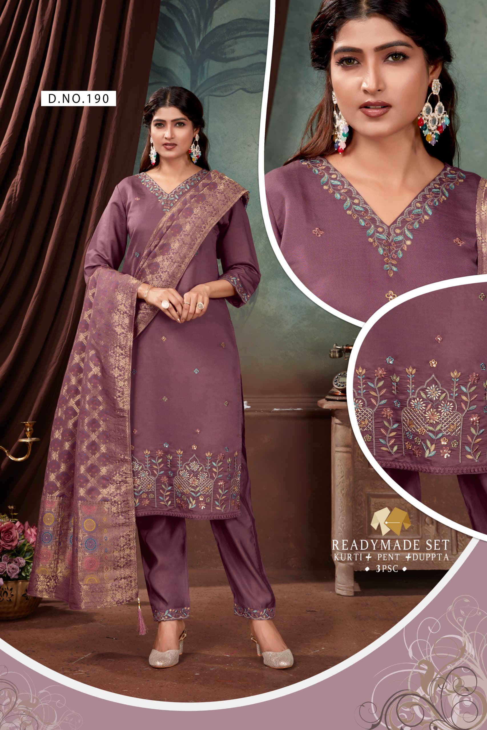 Reevika Trending Embroidery Salwar Kameez Size Set collection 1