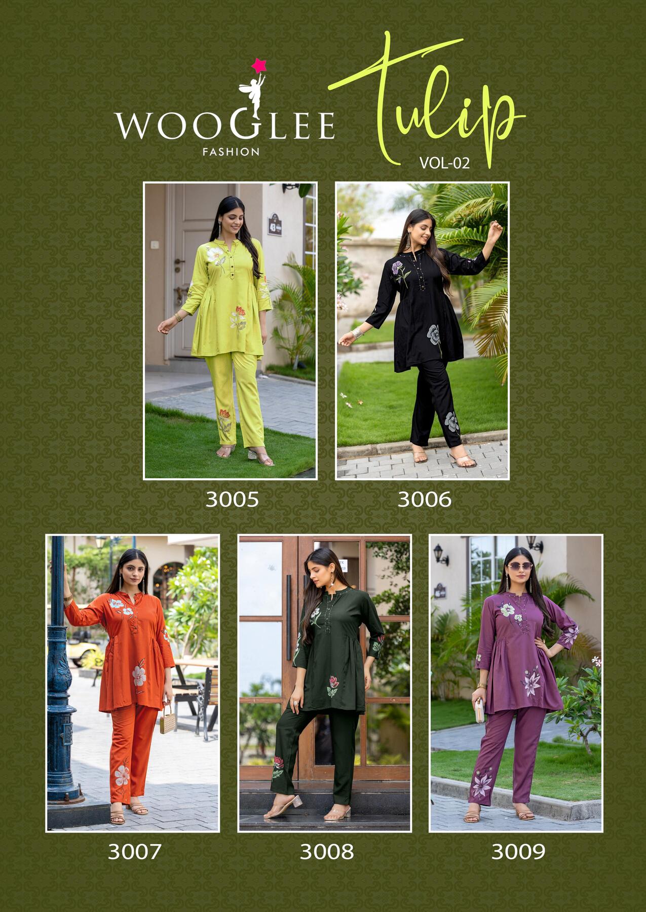 Wooglee Fashion Tulip Vol 2 Co Ord Set Catalog collection 4