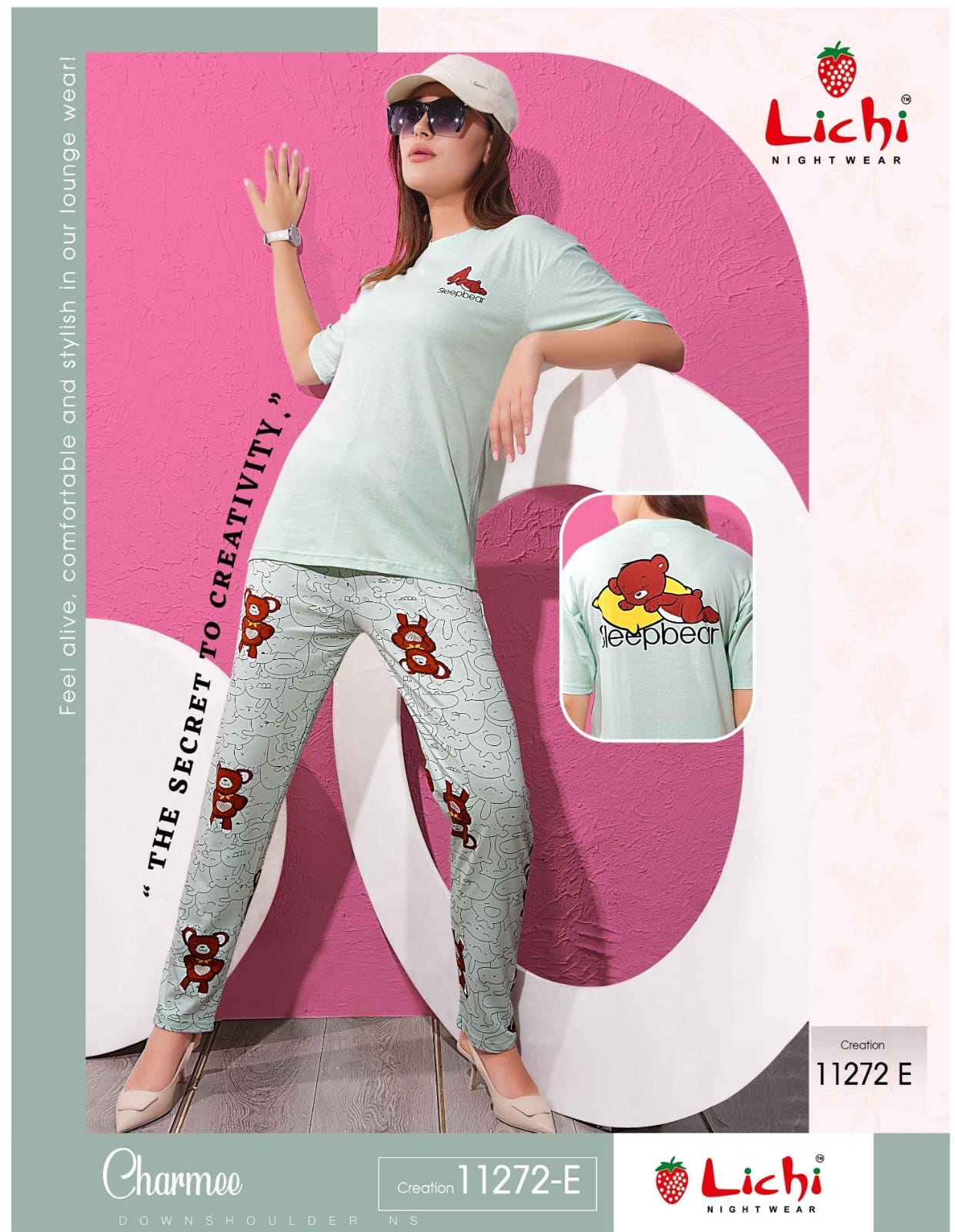 Lichi Charmee Down Shoulder Night Dress Catalog collection 3