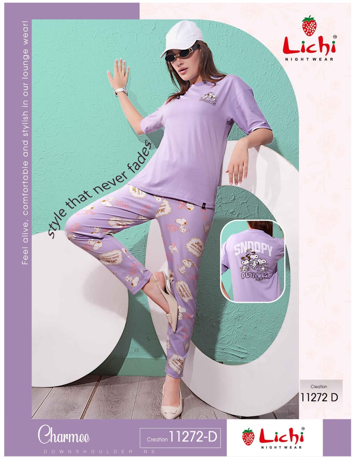 Lichi Charmee Down Shoulder Night Dress Catalog collection 4