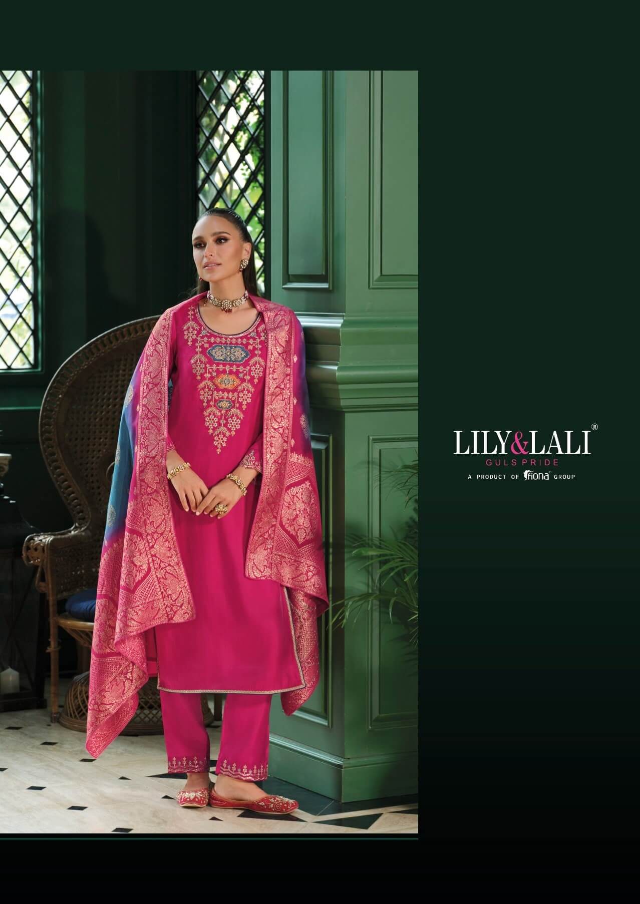 Lily Lali Mahek E Vastra Embroidery Salwar Kameez Catalog collection 11