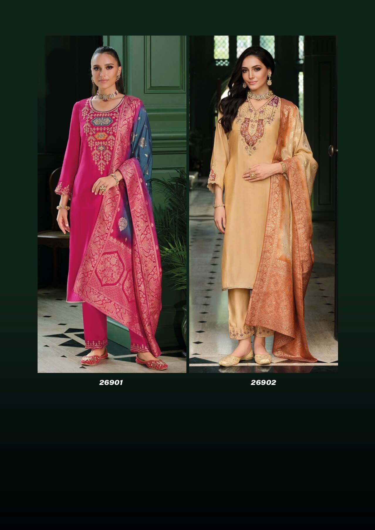 Lily Lali Mahek E Vastra Embroidery Salwar Kameez Catalog collection 1