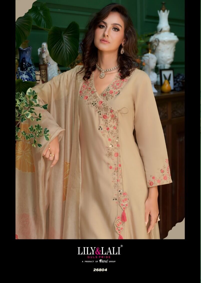 Lily Lali Angrakhha Kurti Palazzo Set With Dupatta Catalog collection 3