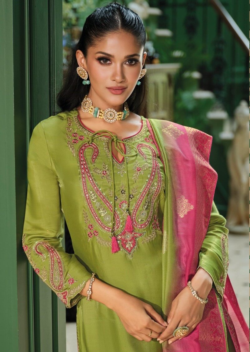 Lily Lali Mahek E Vastra Embroidery Salwar Kameez Catalog collection 7