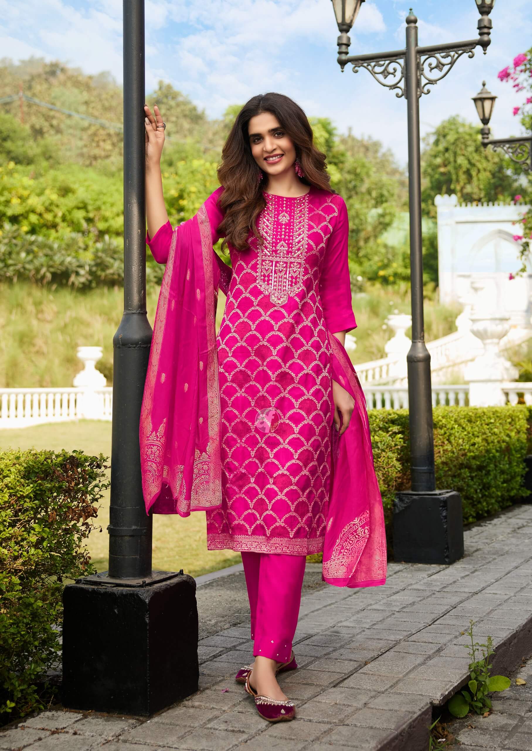 Anju Fabrics Zari Readymade Dress Catalog collection 4