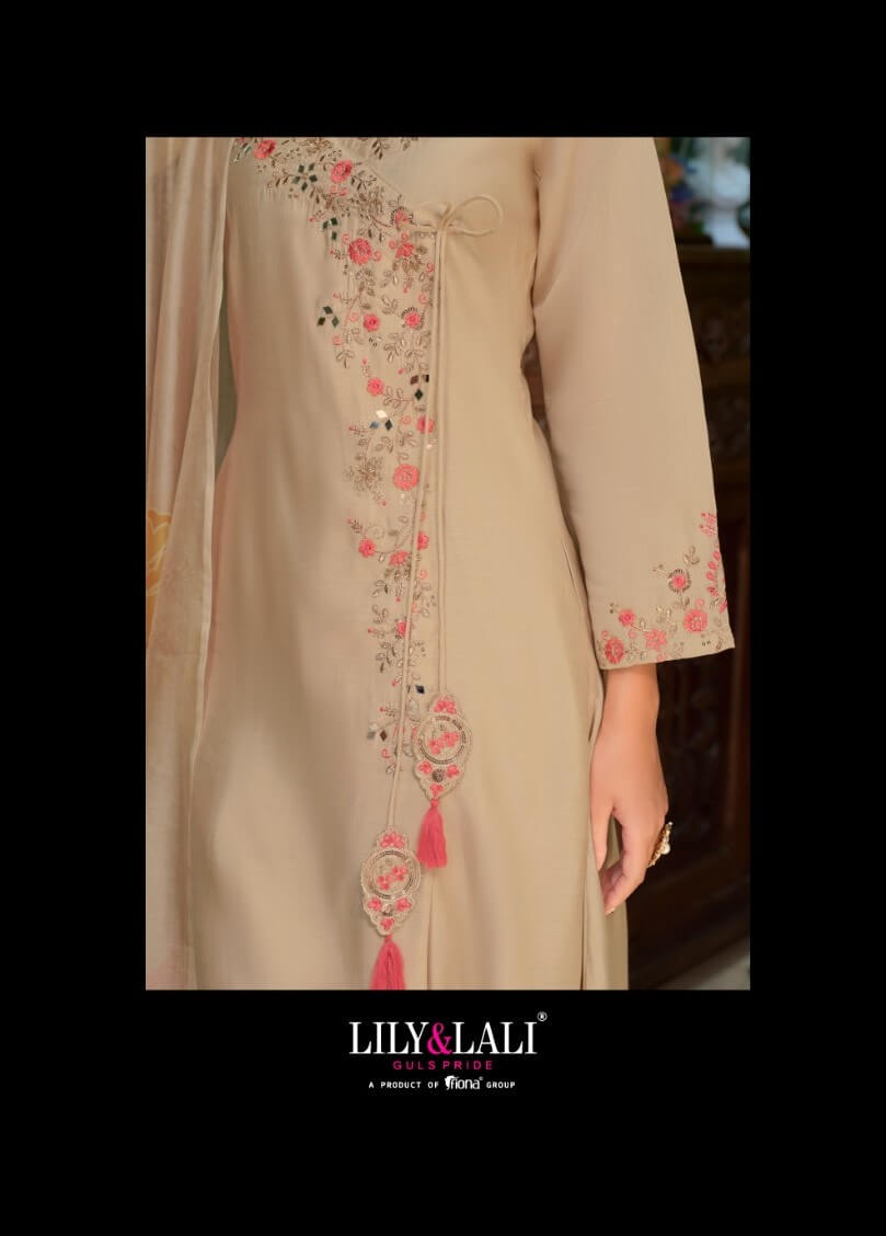 Lily Lali Angrakhha Kurti Palazzo Set With Dupatta Catalog collection 2