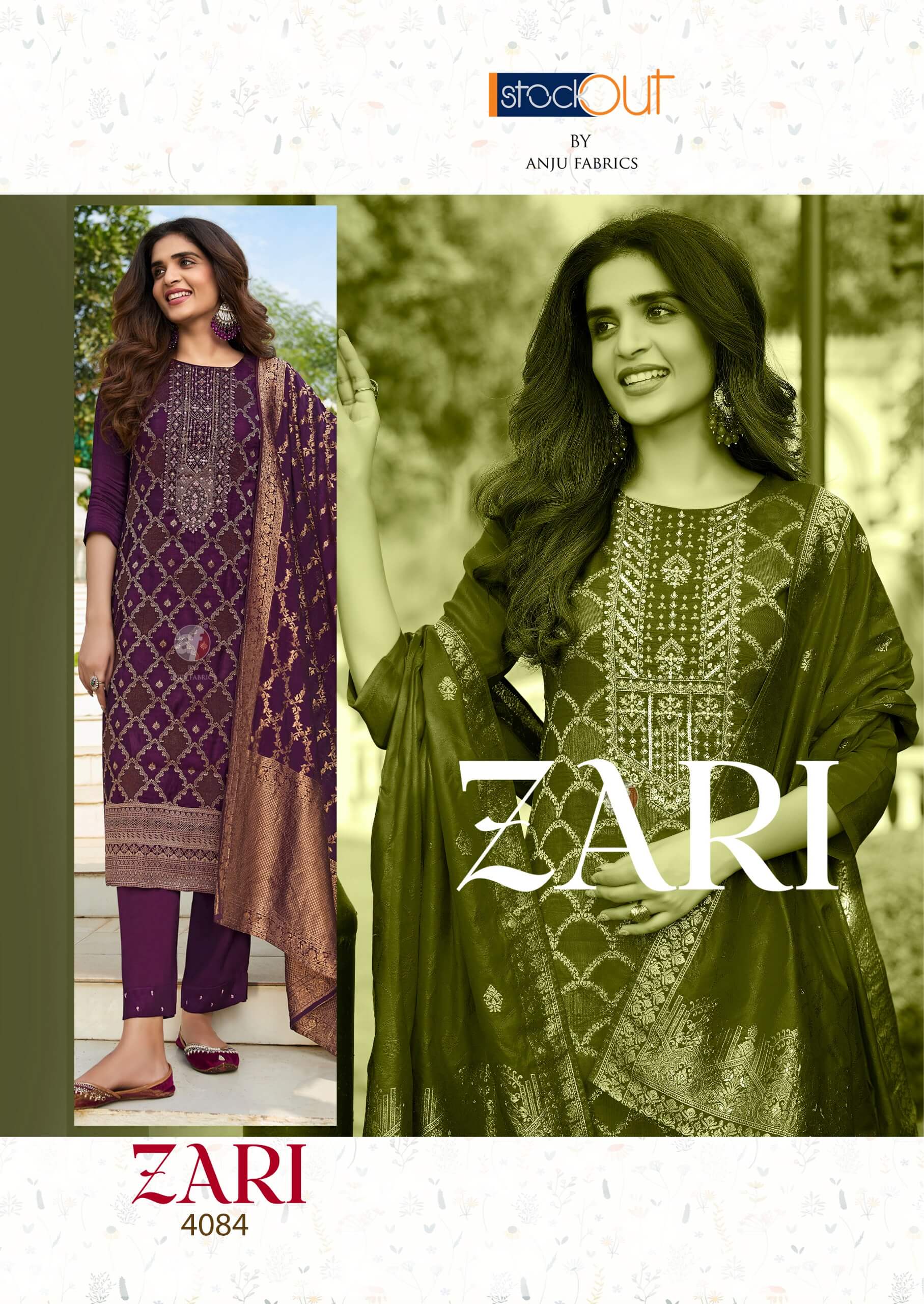 Anju Fabrics Zari Readymade Dress Catalog collection 10