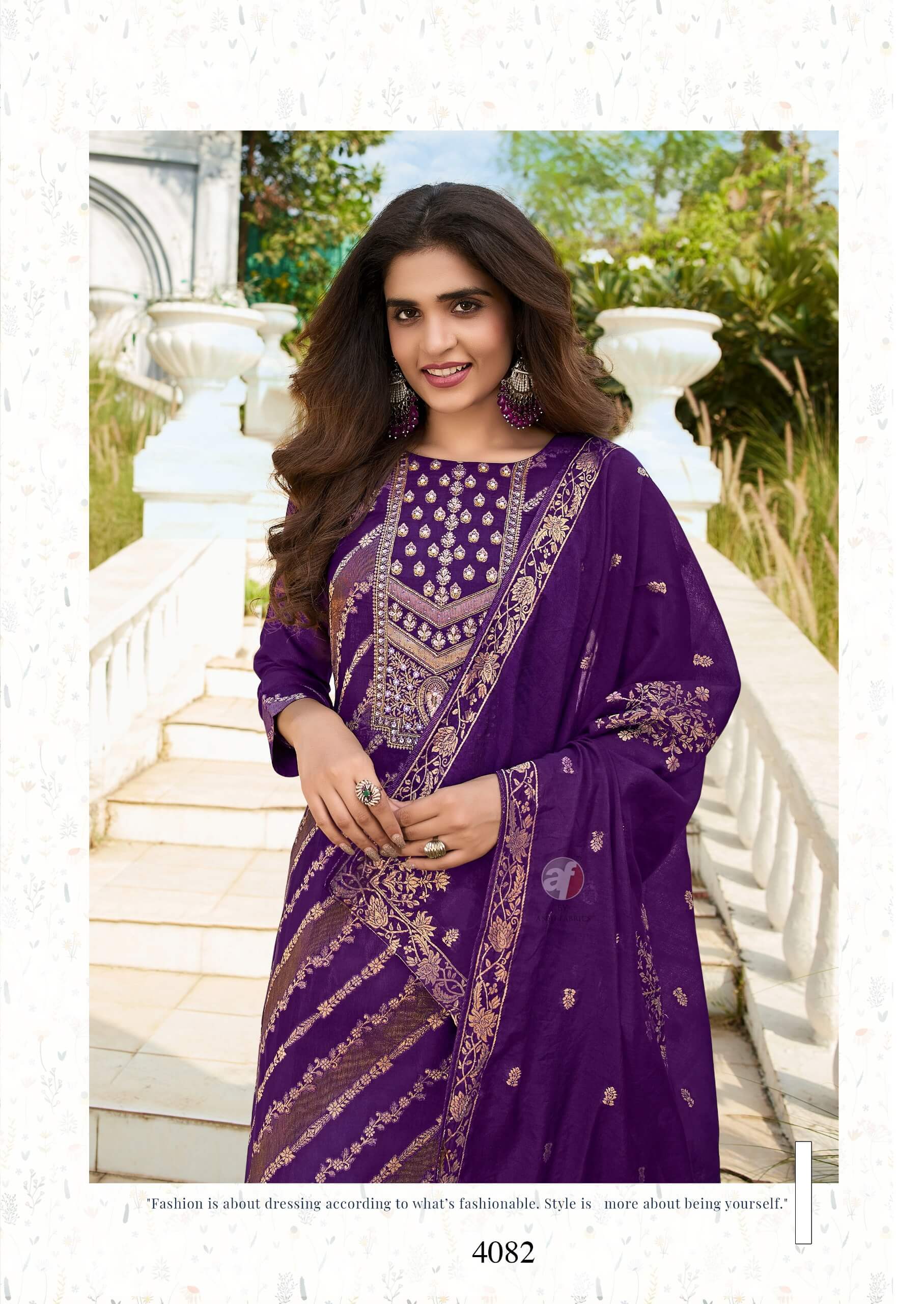 Anju Fabrics Zari Readymade Dress Catalog collection 6