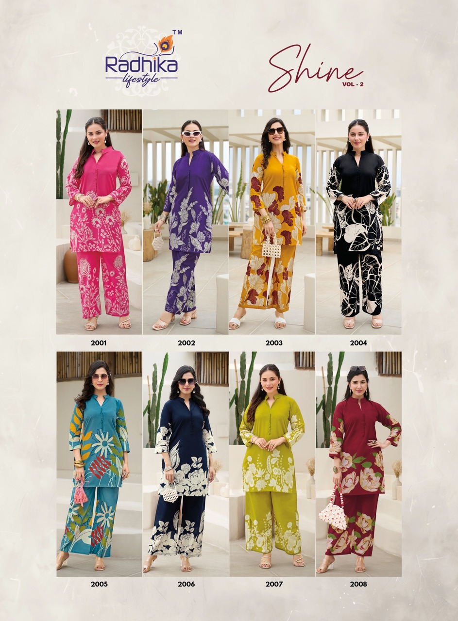 Radhika Lifestyle Shine Vol 2 Co Ord Set Catalog collection 6