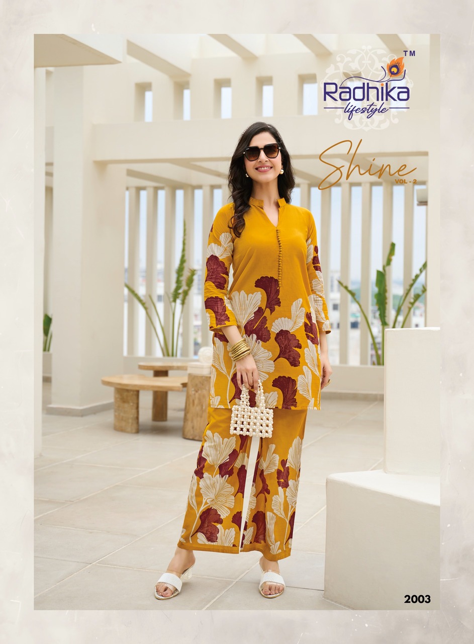 Radhika Lifestyle Shine Vol 2 Co Ord Set Catalog collection 16
