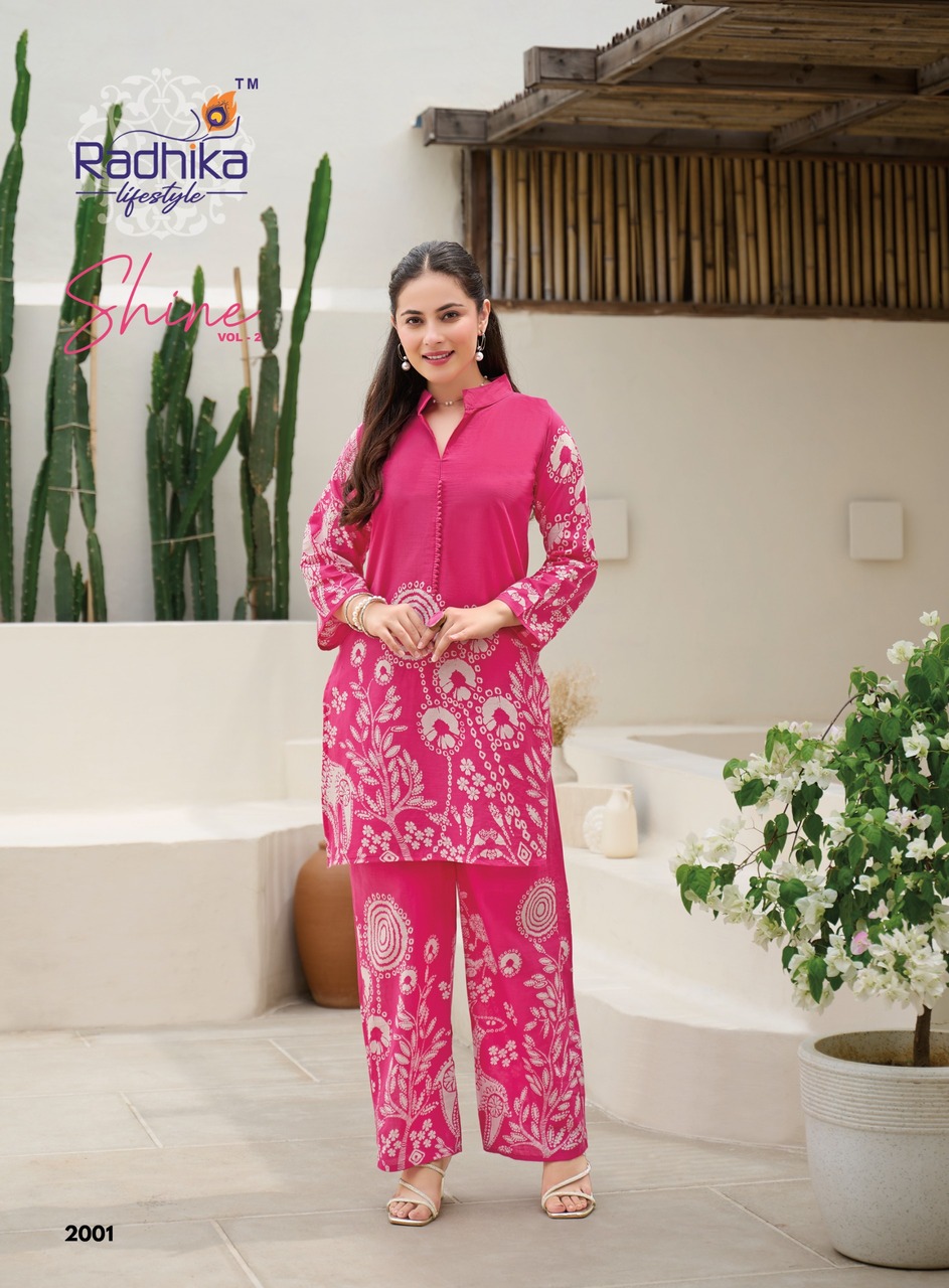 Radhika Lifestyle Shine Vol 2 Co Ord Set Catalog collection 2