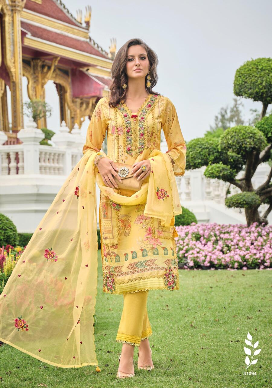 Lady Leela Kainat Embroidery Salwar Kameez Catalog collection 9