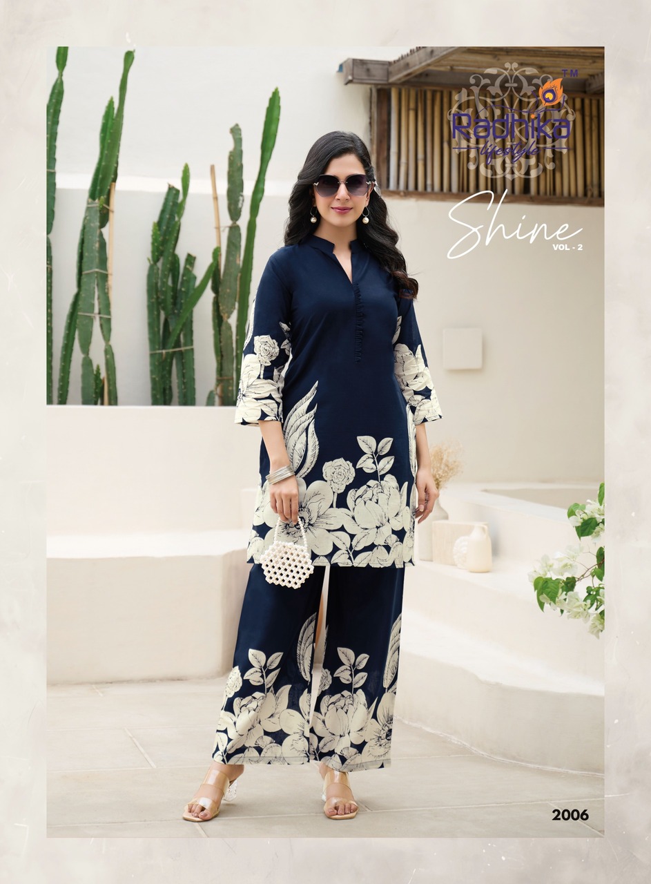 Radhika Lifestyle Shine Vol 2 Co Ord Set Catalog collection 1