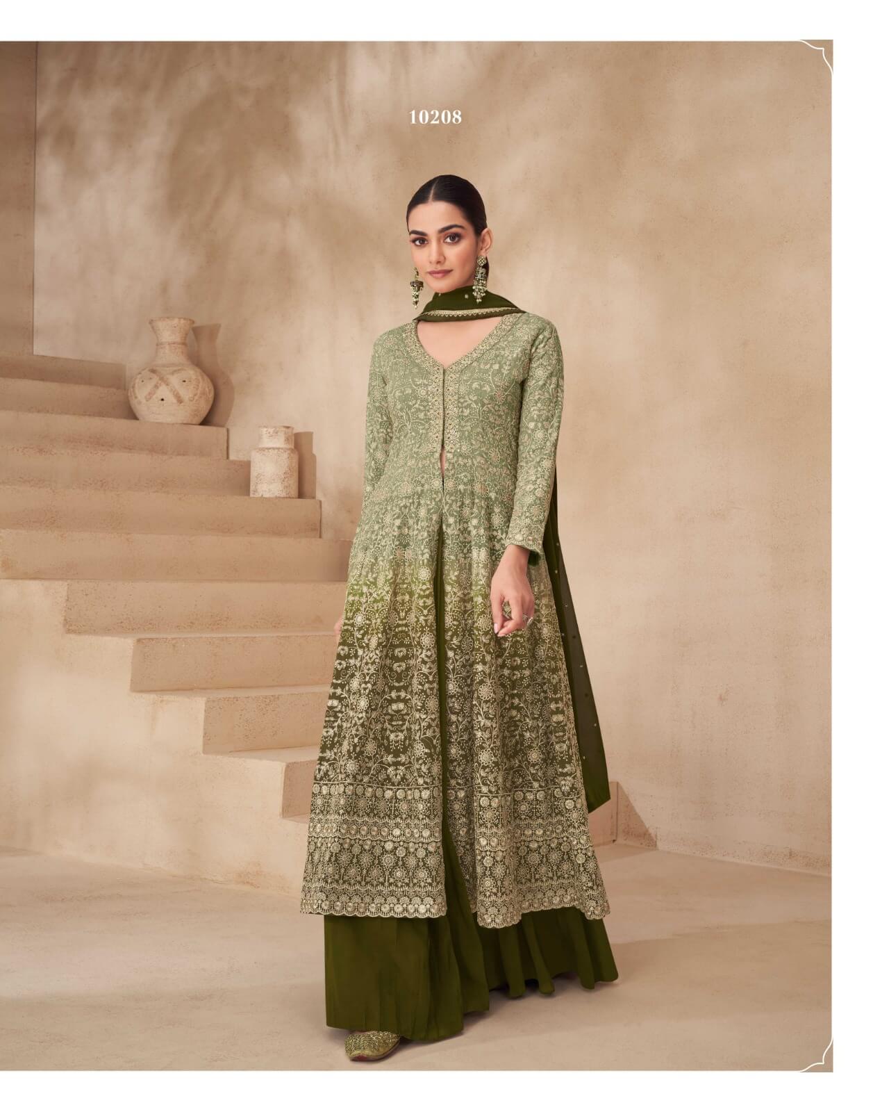 Aashirvad Creation Gulnaaz Designer  Kurti Dupatta Catalog collection 4