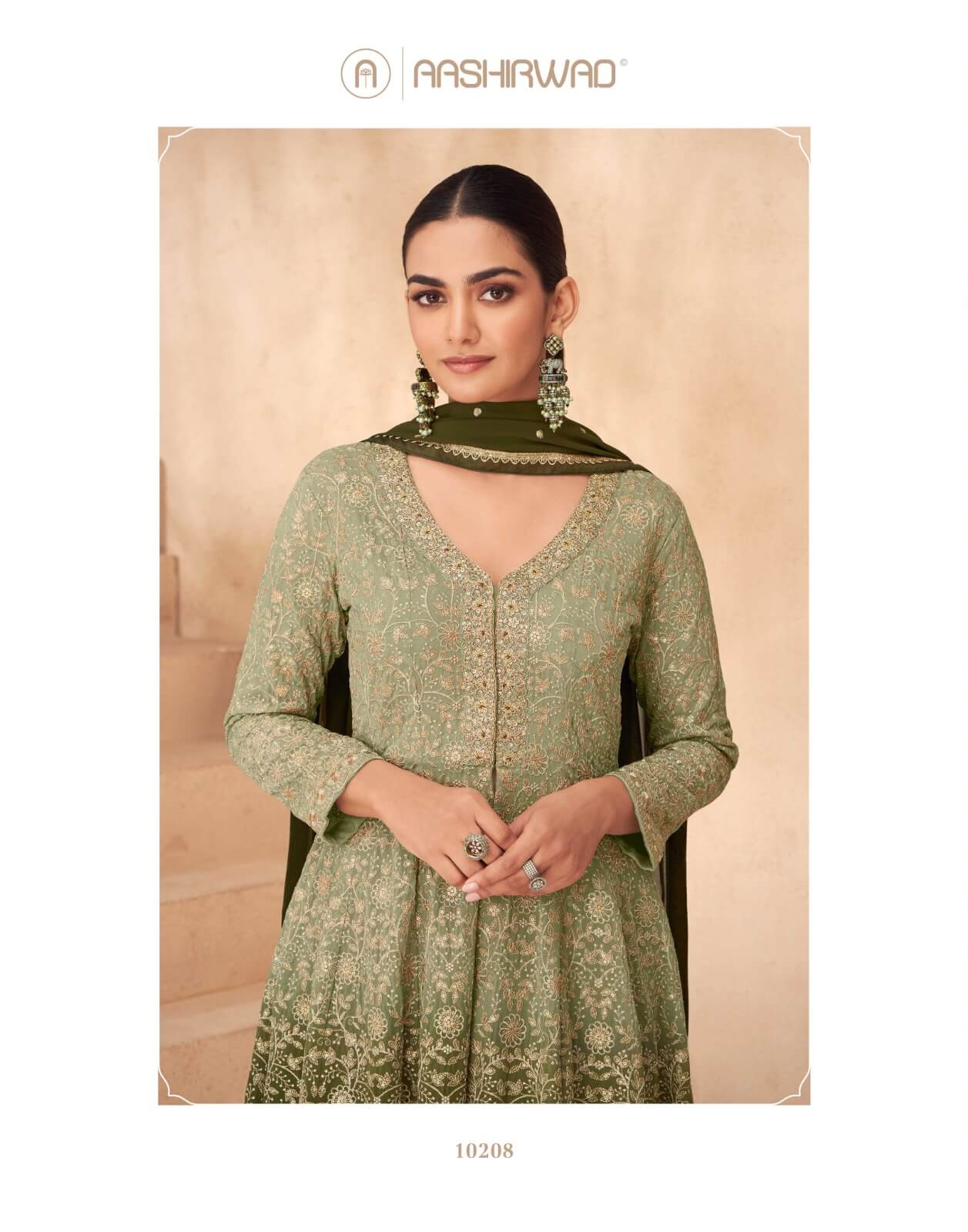 Aashirvad Creation Gulnaaz Designer  Kurti Dupatta Catalog collection 3