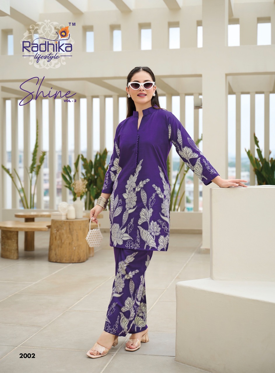 Radhika Lifestyle Shine Vol 2 Co Ord Set Catalog collection 17