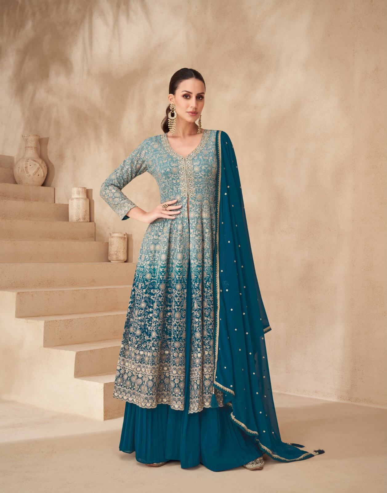 Aashirvad Creation Gulnaaz Designer  Kurti Dupatta Catalog collection 8