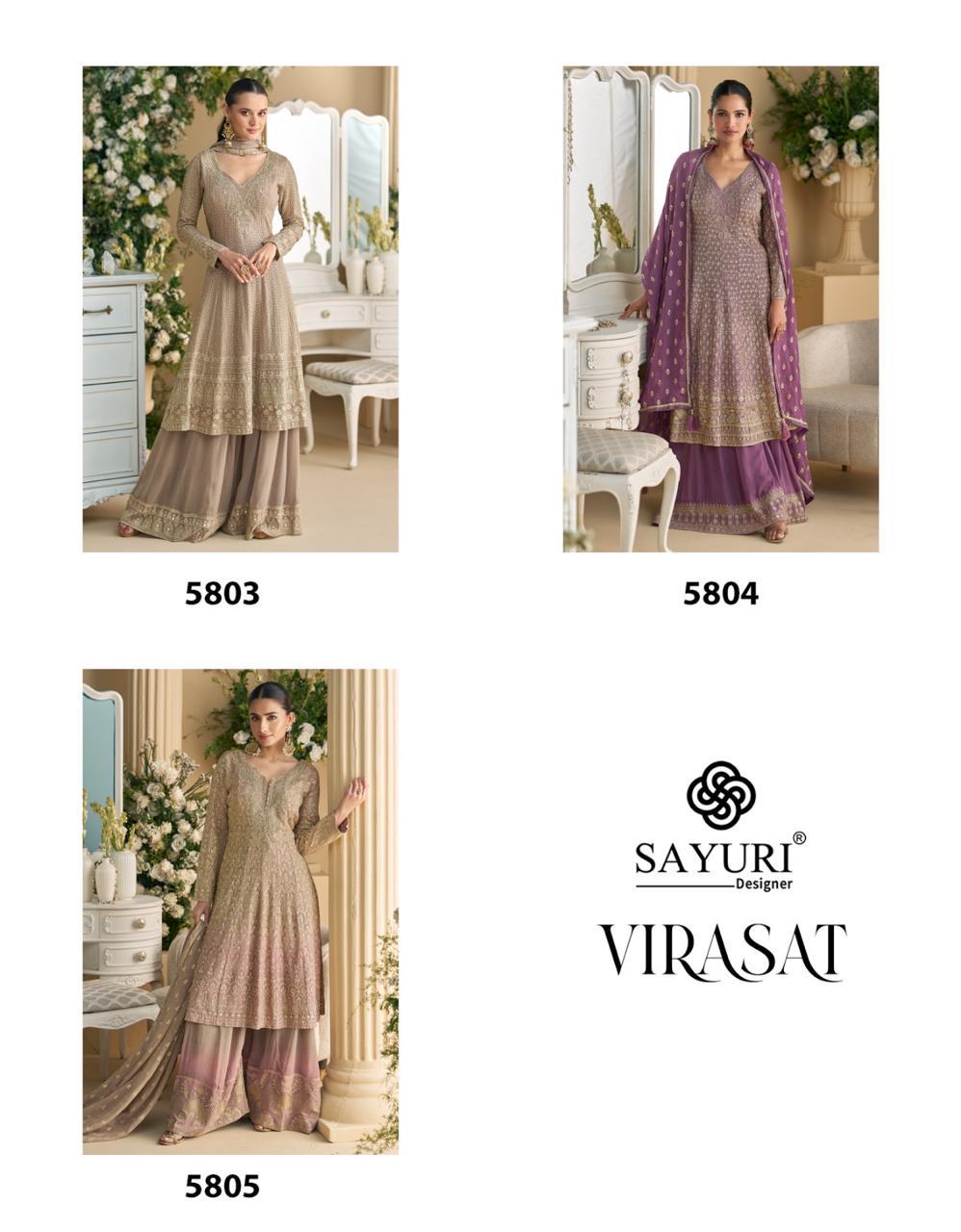 Sayuri Designer Virasat Wedding Party Salwar Suits Catalog collection 12