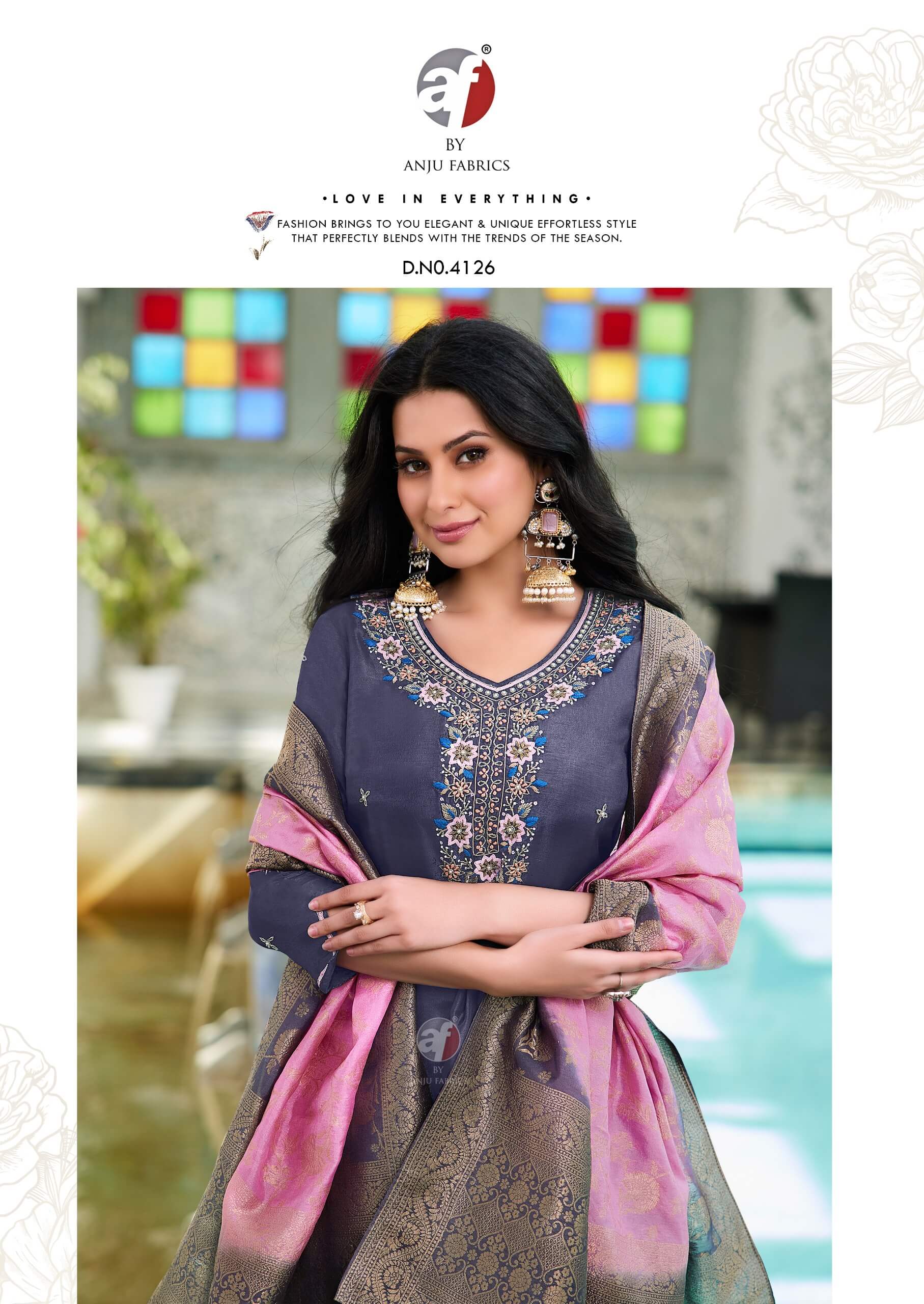 Anju Fabrics Jhalak Readymade Dress Catalog collection 12