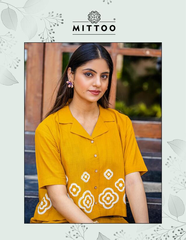 Mittoo Kurti Ruby Co Ord Set Catalog collection 9