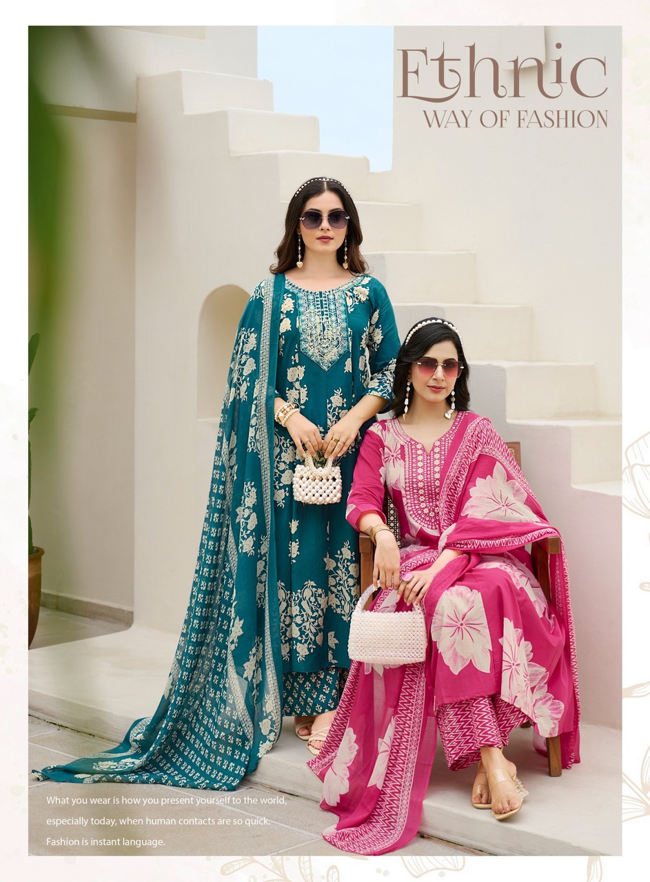 Radhika Lifestyle Blossom 7  Cotton Salwar Kameez Catalog collection 4
