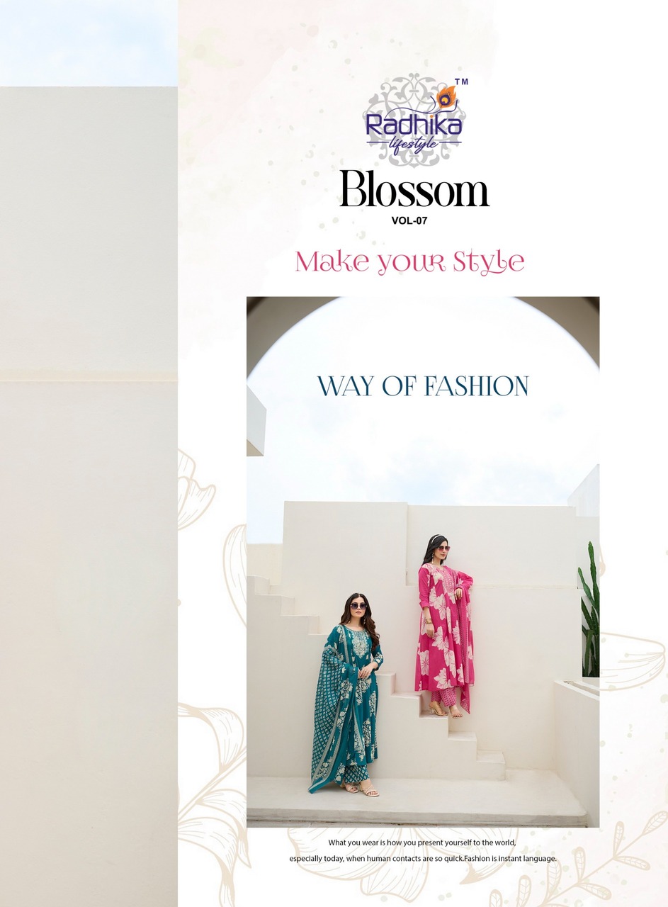 Radhika Lifestyle Blossom 7  Cotton Salwar Kameez Catalog collection 11