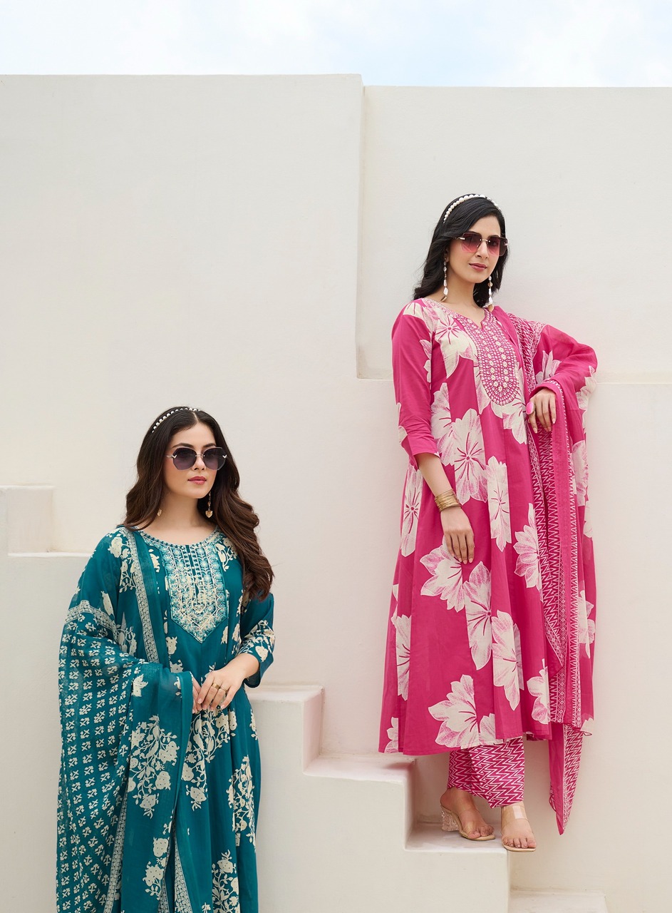Radhika Lifestyle Blossom 7  Cotton Salwar Kameez Catalog collection 13