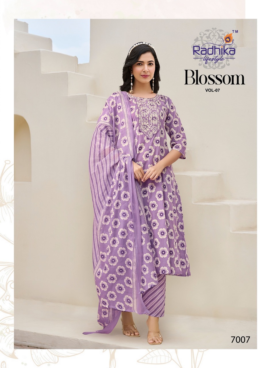 Radhika Lifestyle Blossom 7  Cotton Salwar Kameez Catalog collection 14