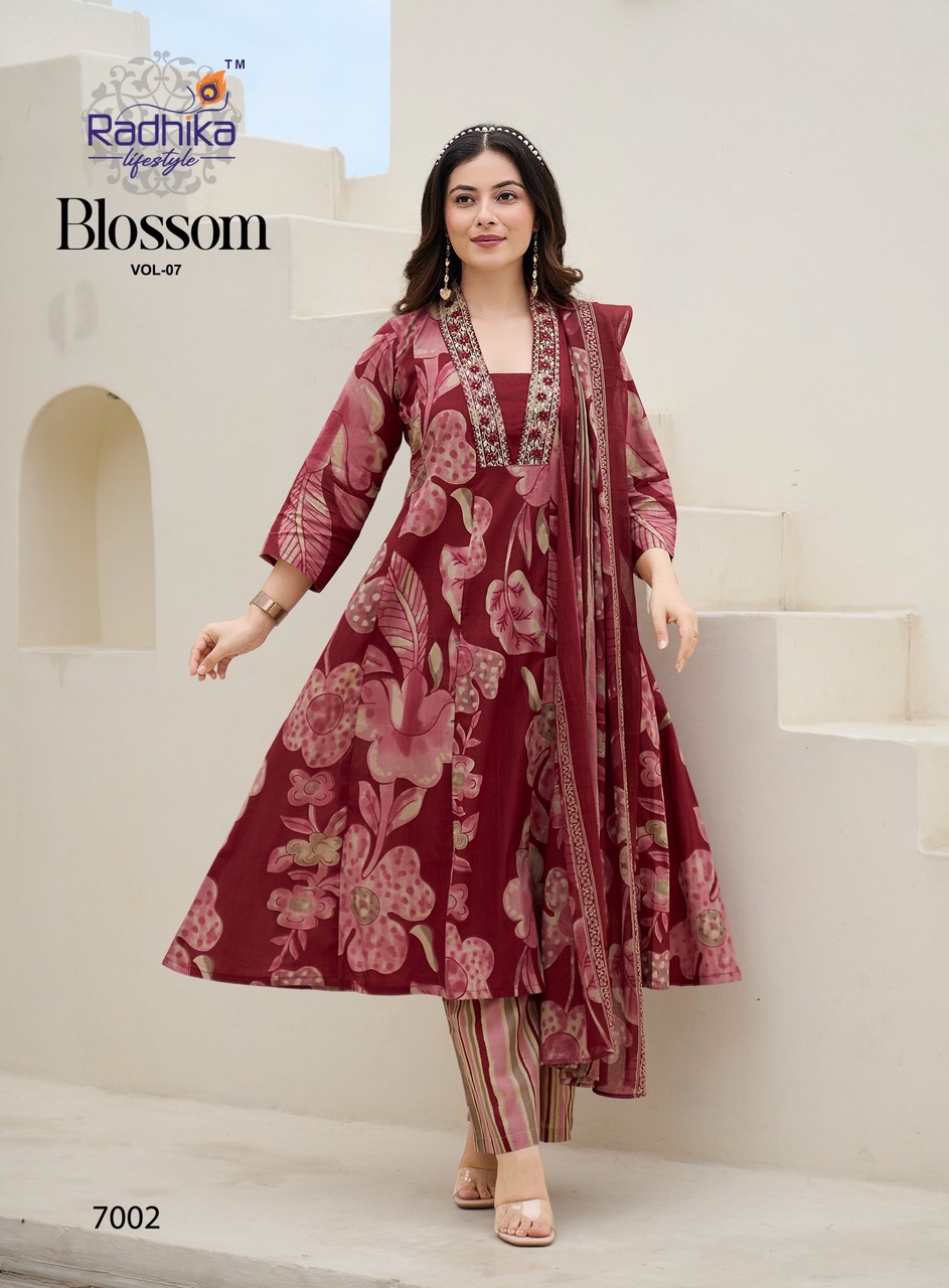 Radhika Lifestyle Blossom 7  Cotton Salwar Kameez Catalog collection 12