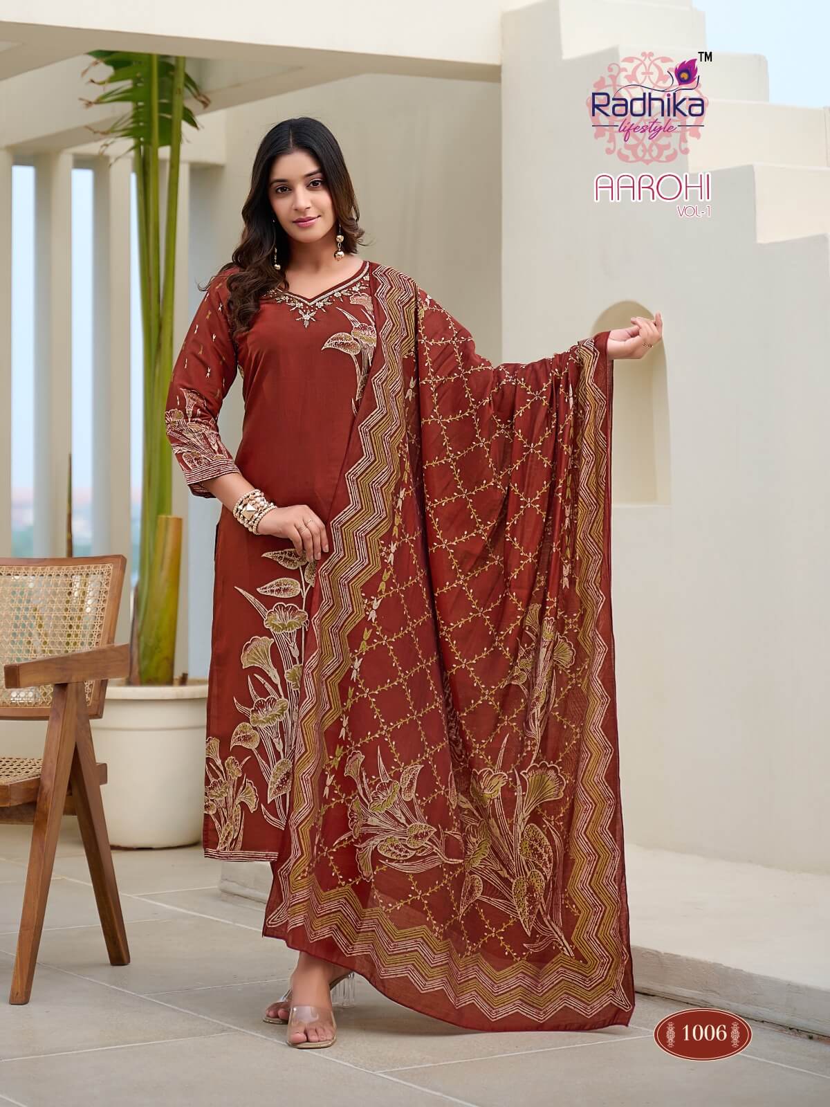 Radhika Lifestyle Aarohi Printed Salwar Kameez Catalog collection 7
