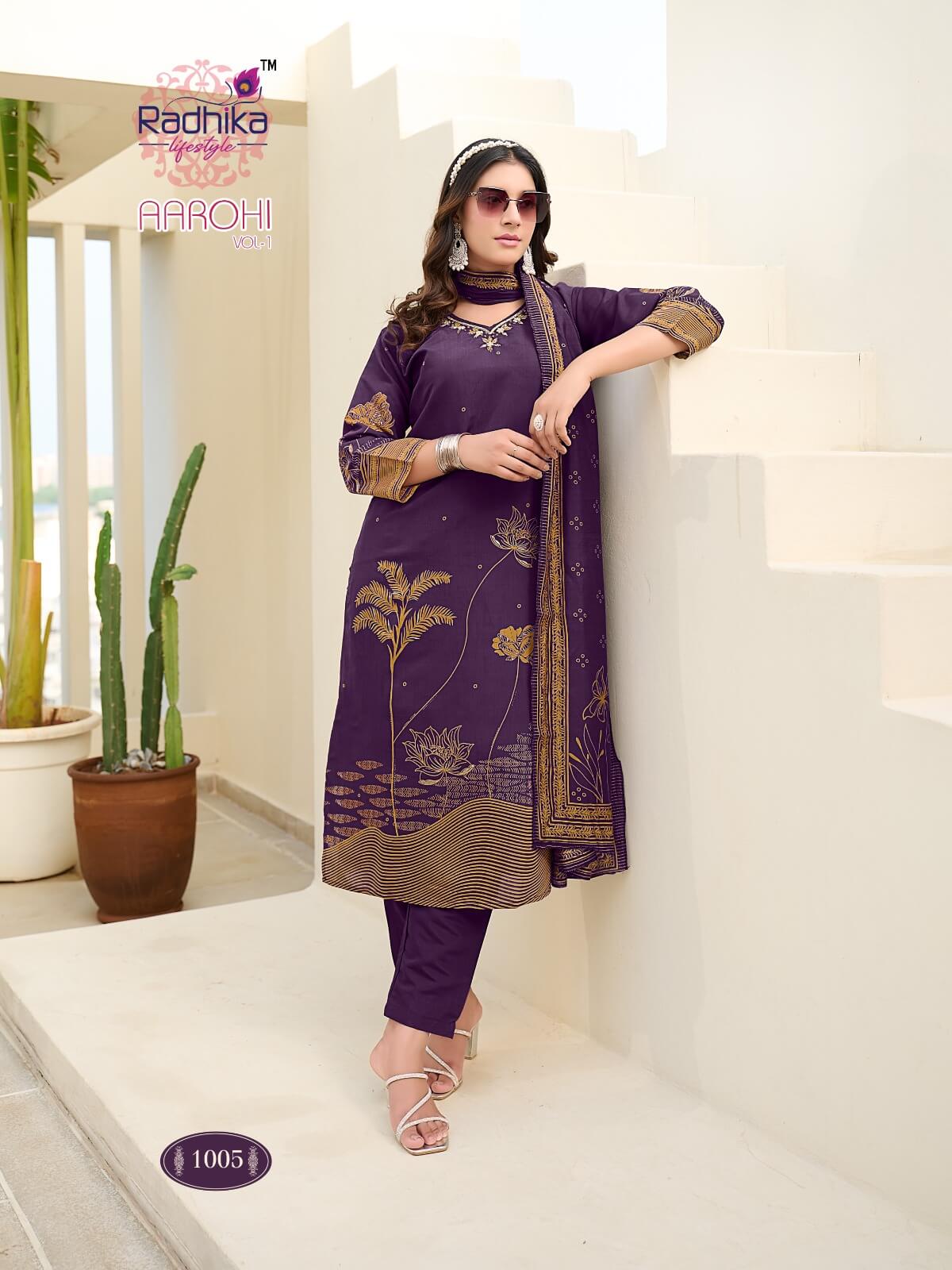Radhika Lifestyle Aarohi Printed Salwar Kameez Catalog collection 1