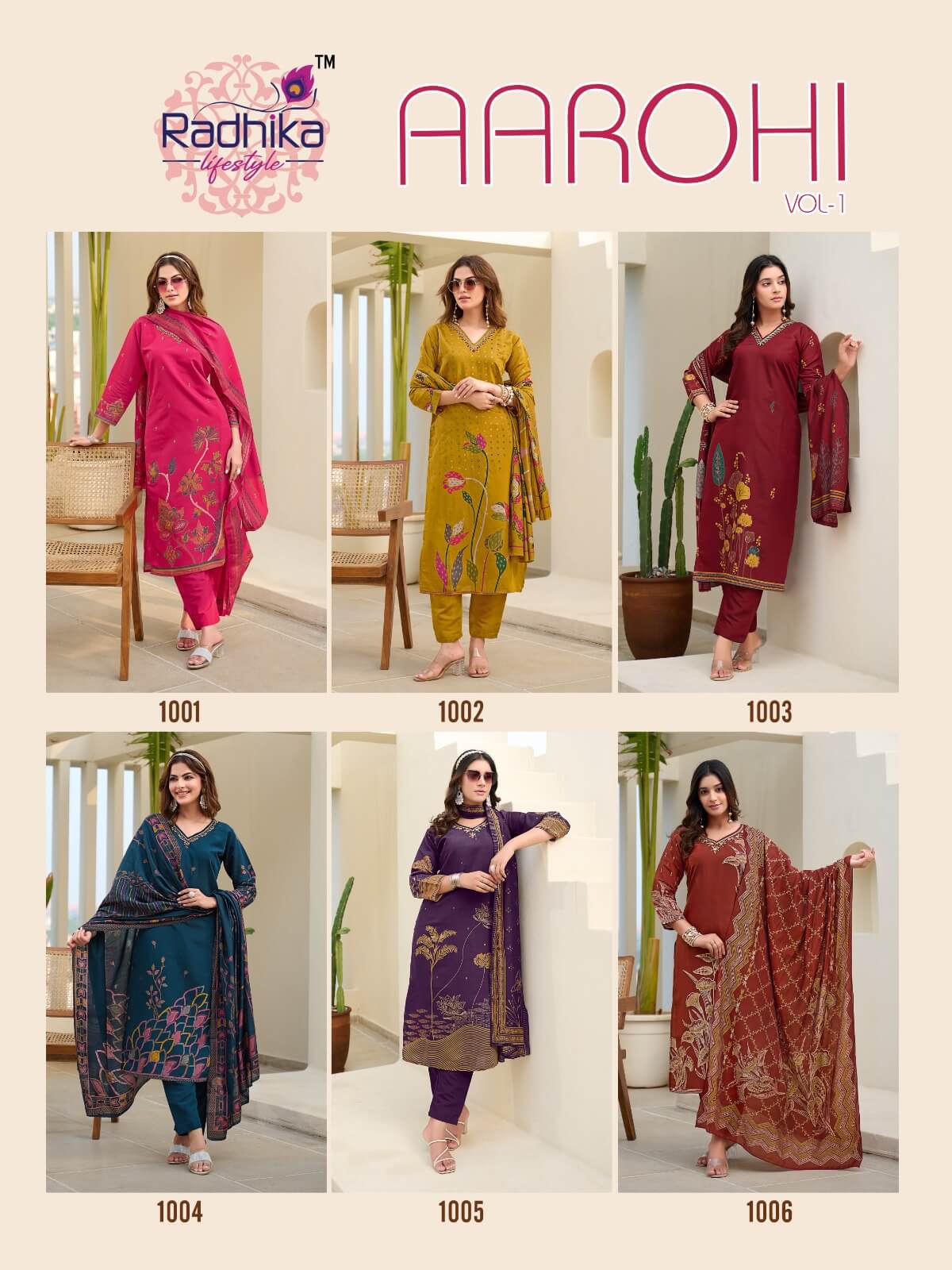 Radhika Lifestyle Aarohi Printed Salwar Kameez Catalog collection 5