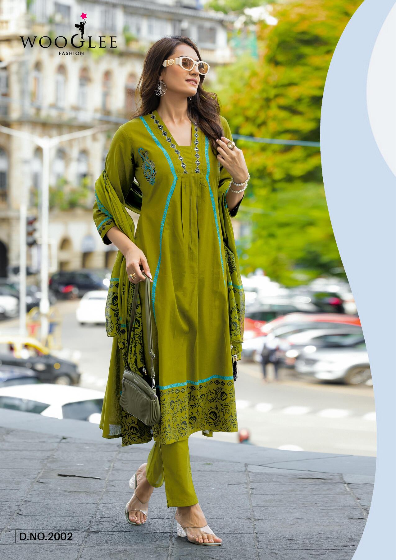 Wooglee Fashion Tanya Cotton Salwar Kameez Catalog collection 1
