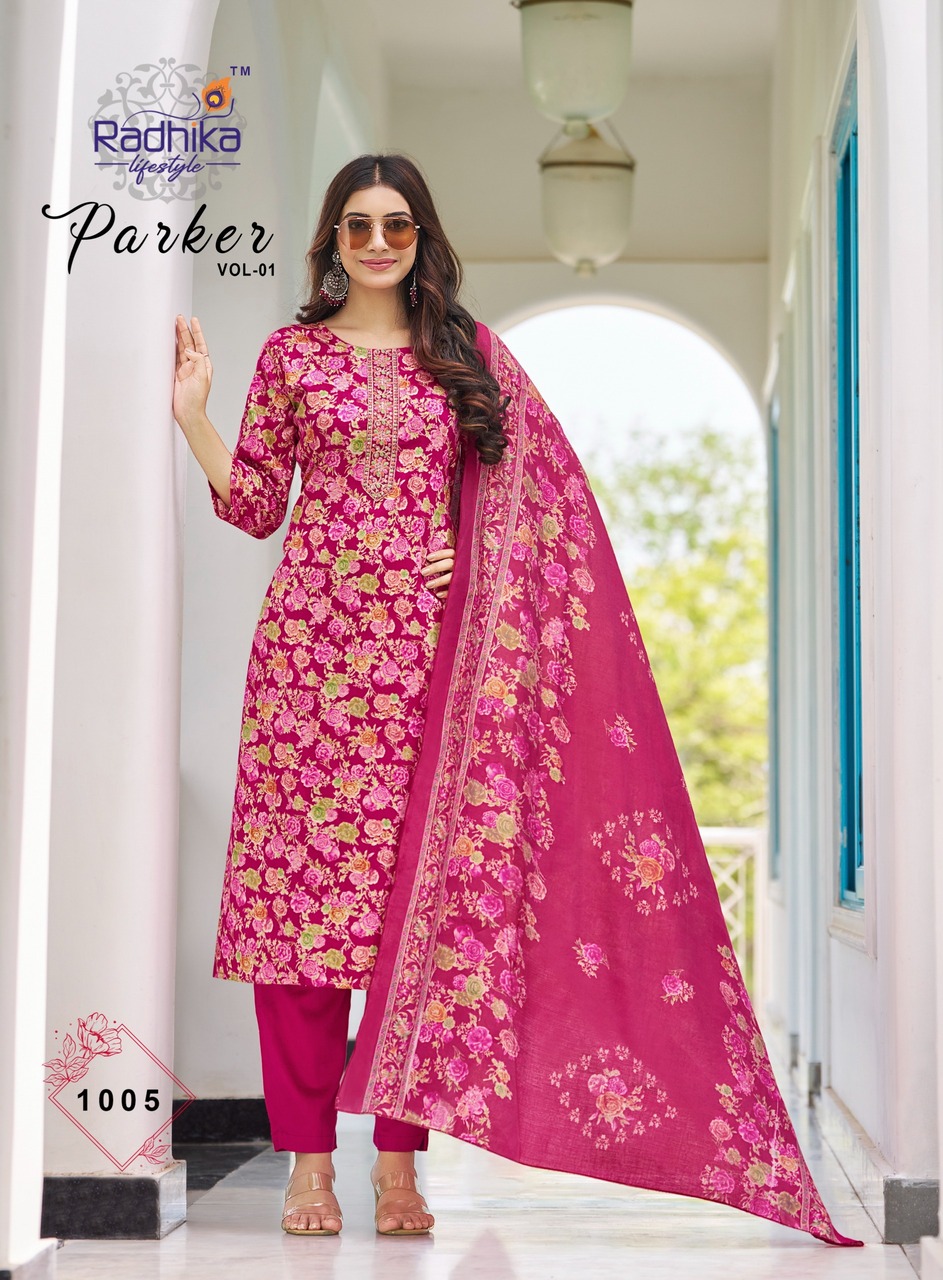 Radhika Lifestyle Parker Printed Salwar Kameez Catalog collection 4
