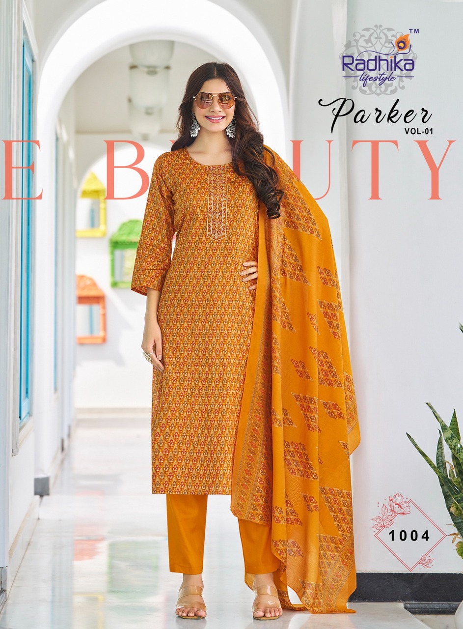 Radhika Lifestyle Parker Printed Salwar Kameez Catalog collection 5