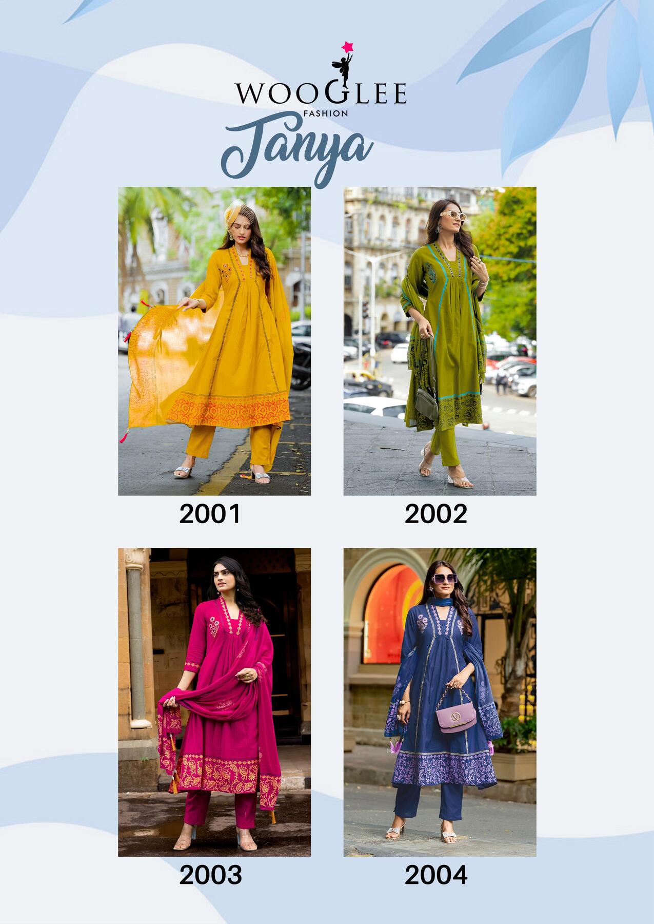Wooglee Fashion Tanya Cotton Salwar Kameez Catalog collection 2